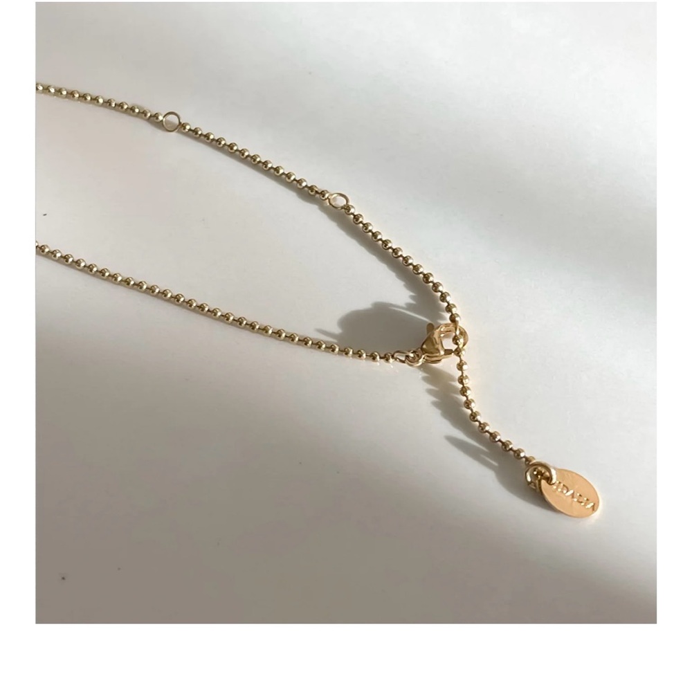 NWT Idalia Signature Enamel “K” Charm Gold Chain Necklace - Picture 3 of 9
